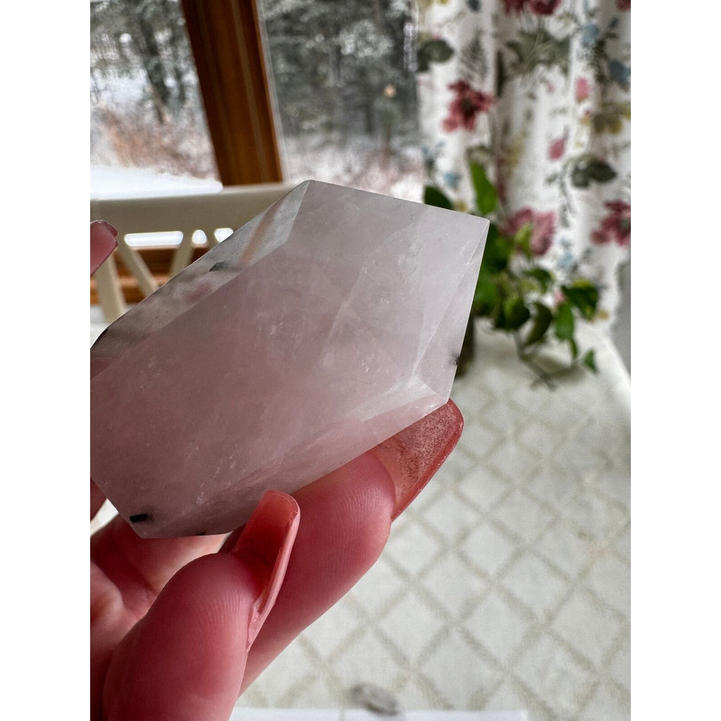 Tourmalated Quartz Crystal Tower