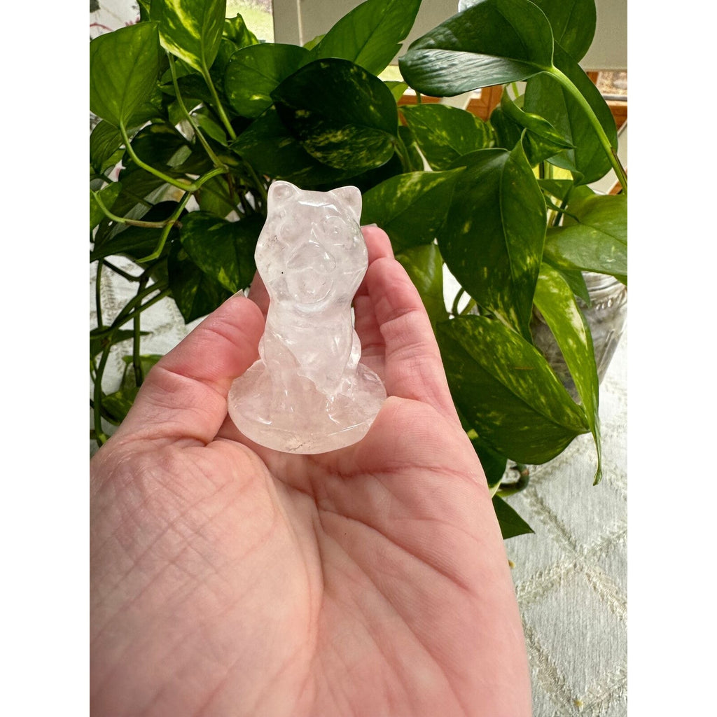 Clear Quartz Crystal Dog