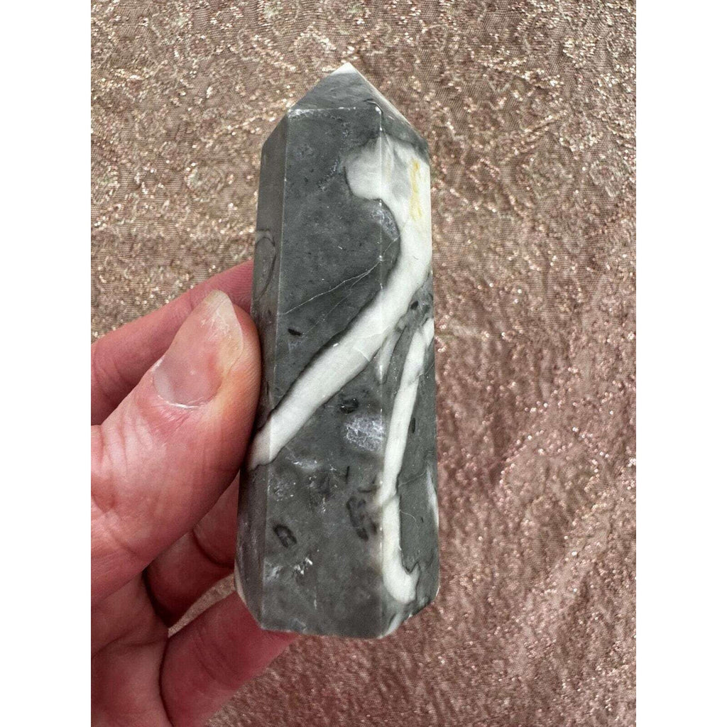 Thousand Eye Jasper Crystal Tower