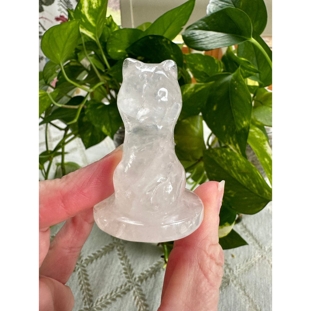 Clear Quartz Crystal Dog