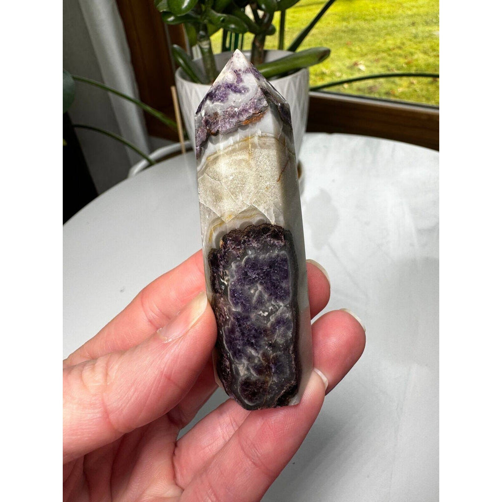 Fluorite Root Point Crystal Tower