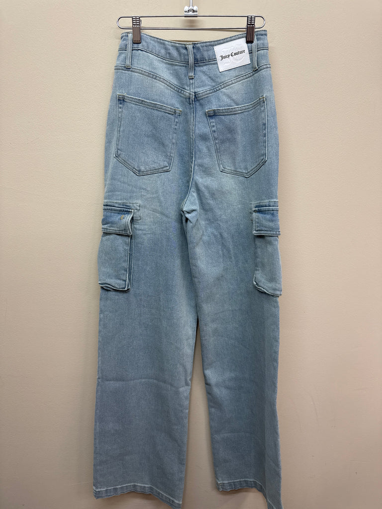 Juicy Couture Wide Leg Cargo Jeans sz 27/4