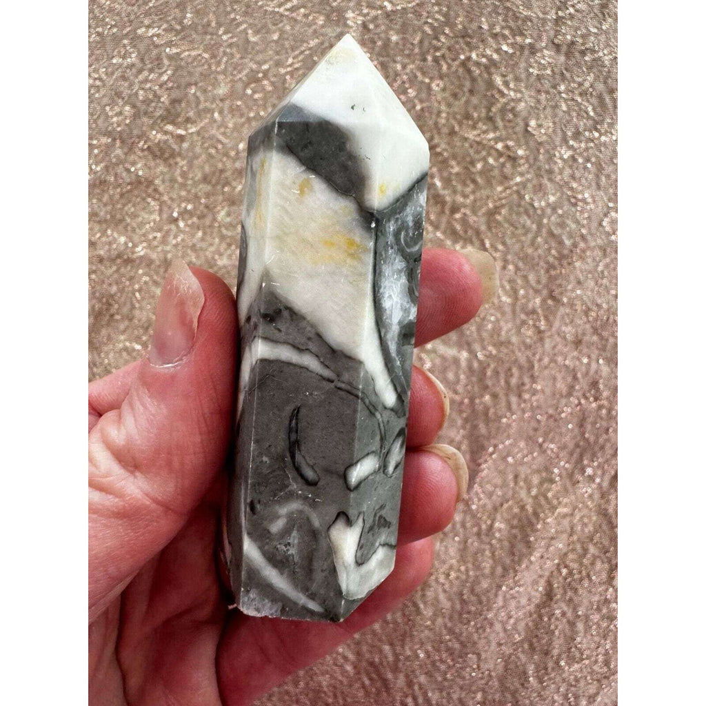 Thousand Eye Jasper Crystal Tower