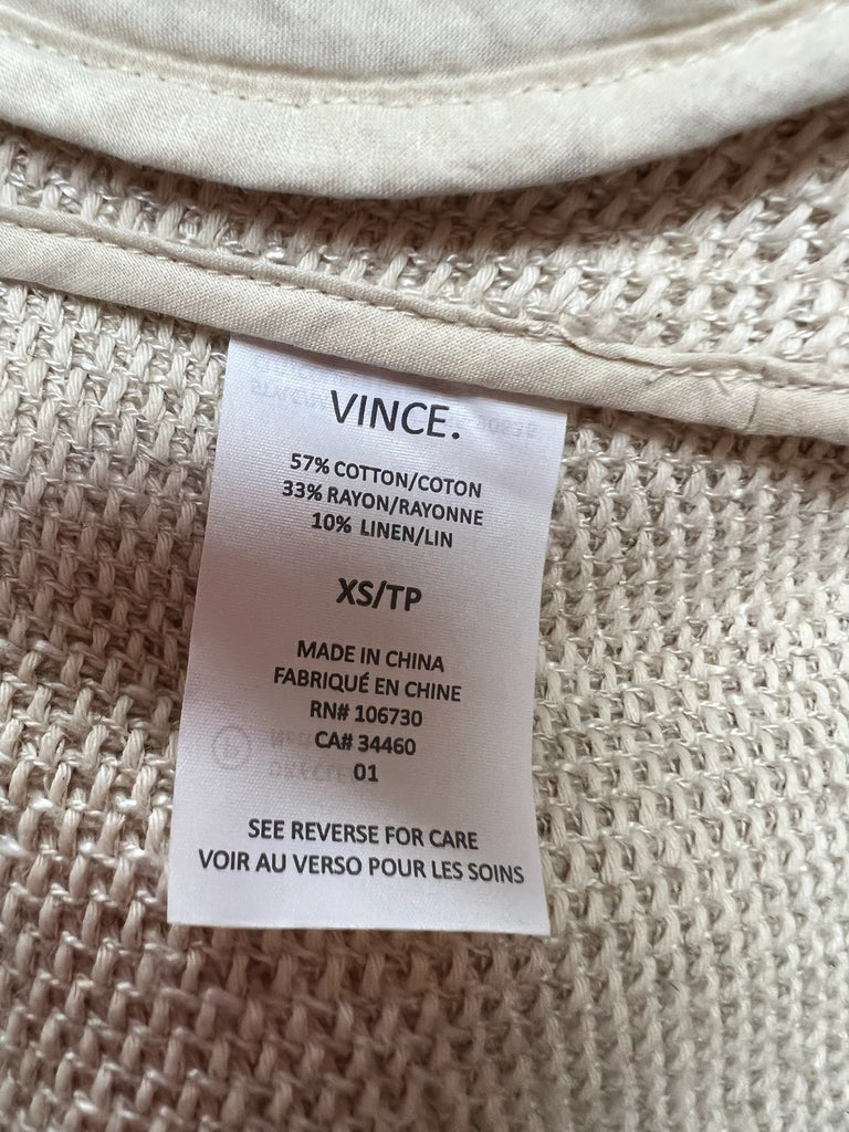 Vince belted cardigan jacket sz XS