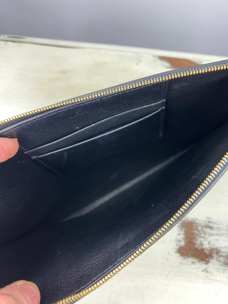 Celine leather Pocket Envelope Clutch Wallet
