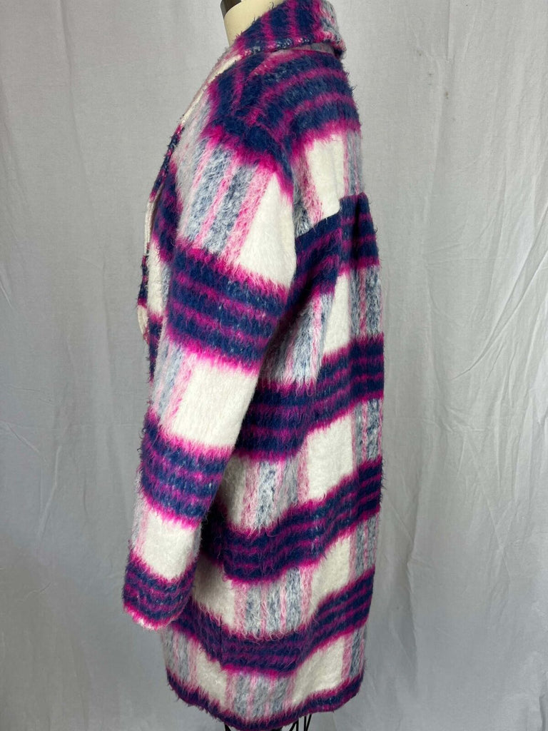 MinkPink Plaid coat size Medium