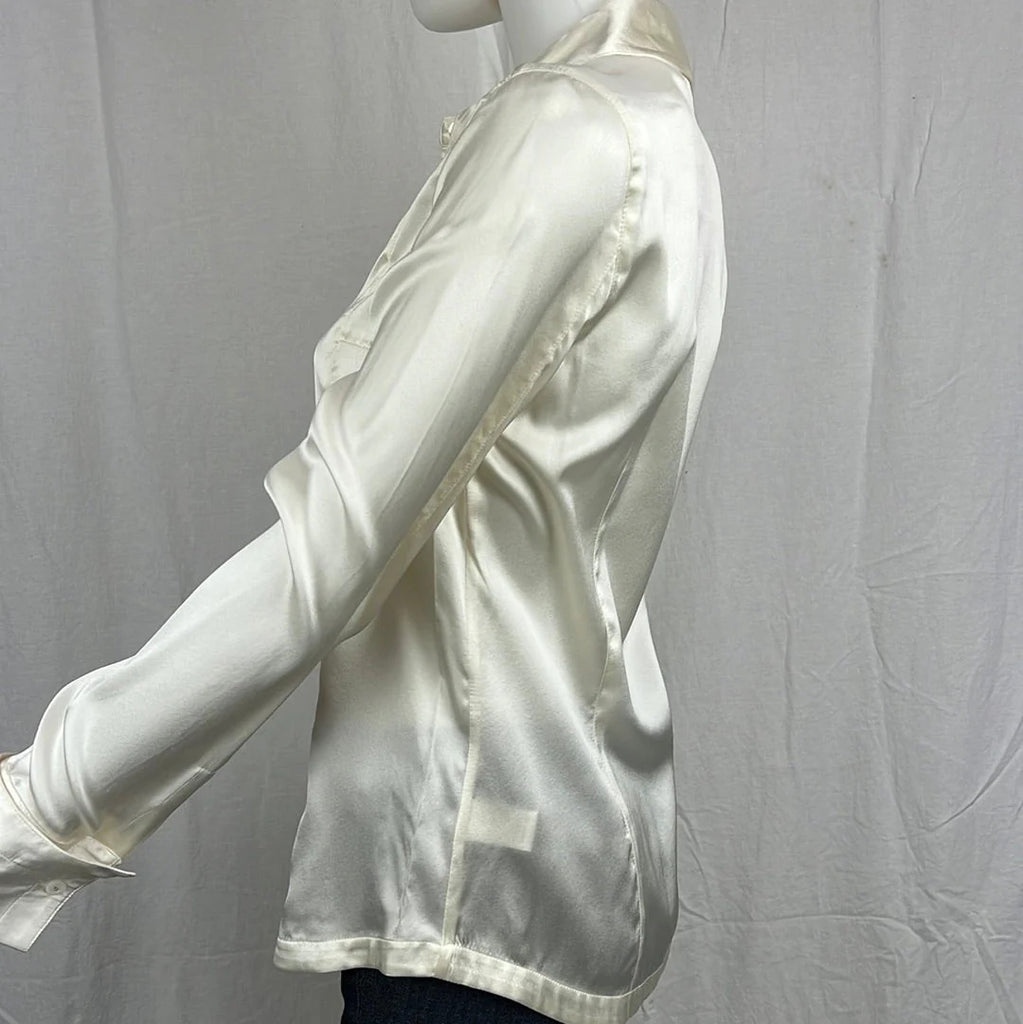 TUX Couture silk blouse sz 4