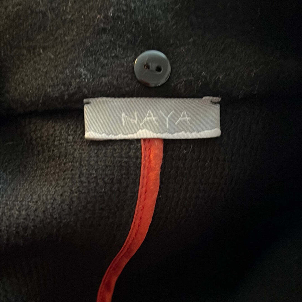 Naya Italy vest with faux fur collar sz Medium