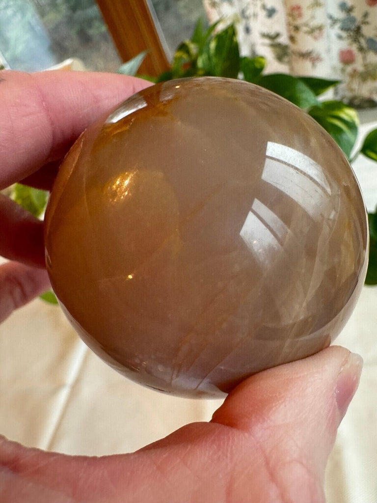 Peach Moonstone Crystal Sphere