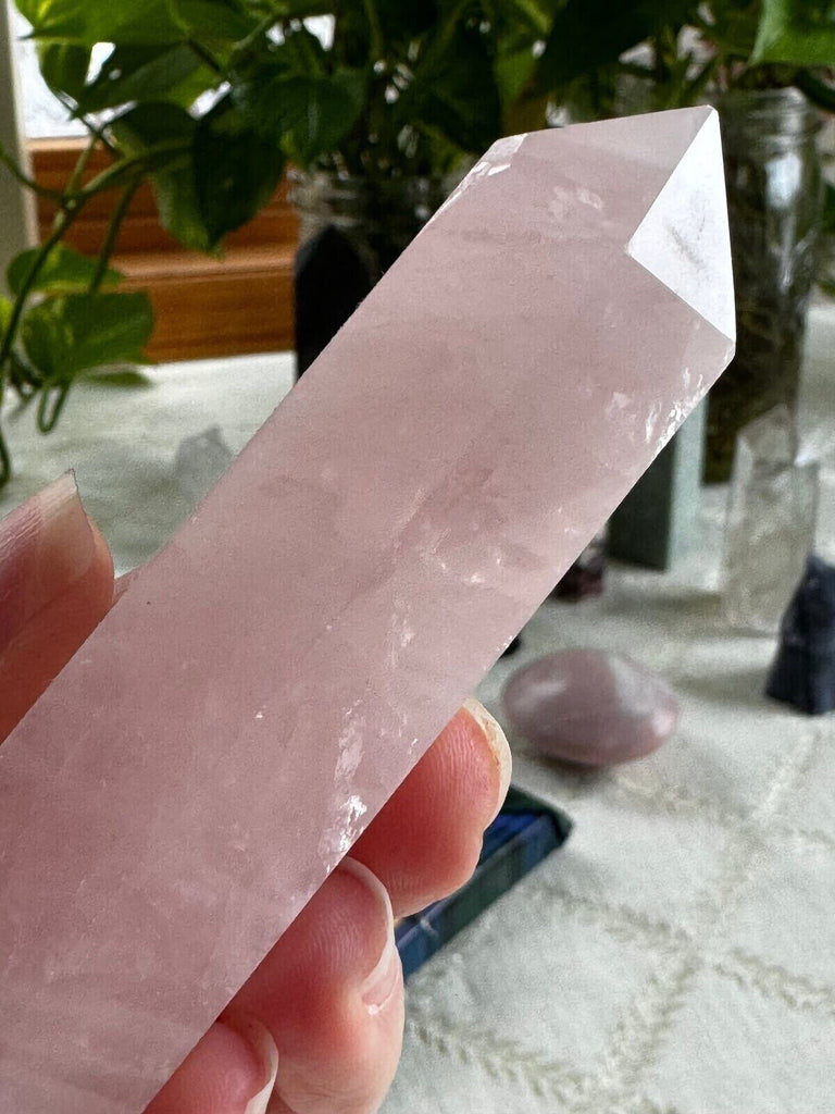 Rose Quartz Crystal tower