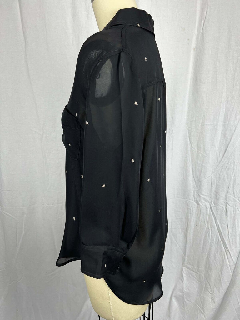 L’Agence Sheer star Blouse sz XS