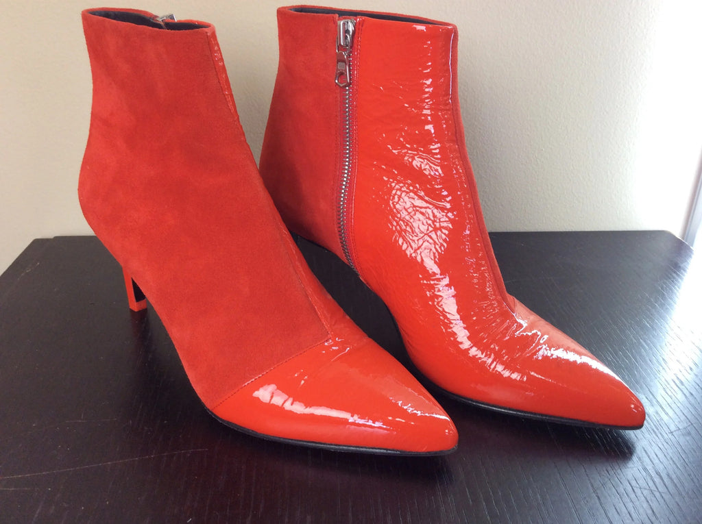 Rag & Bone suede patent Booties sz 7