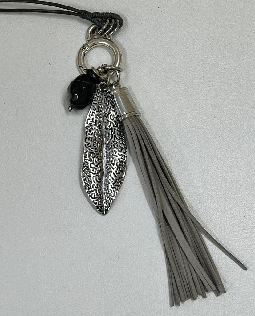 Boho long strand pendant necklace