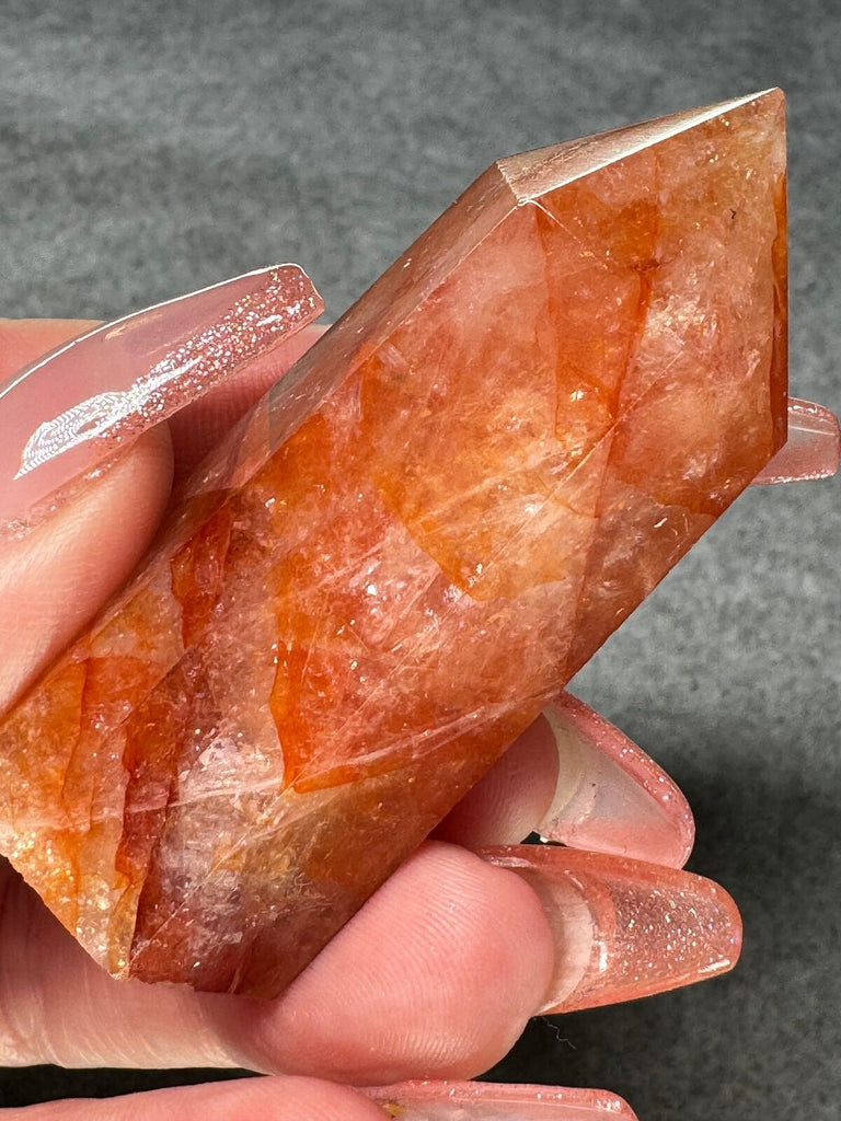 Fire Quartz Crystal Tower