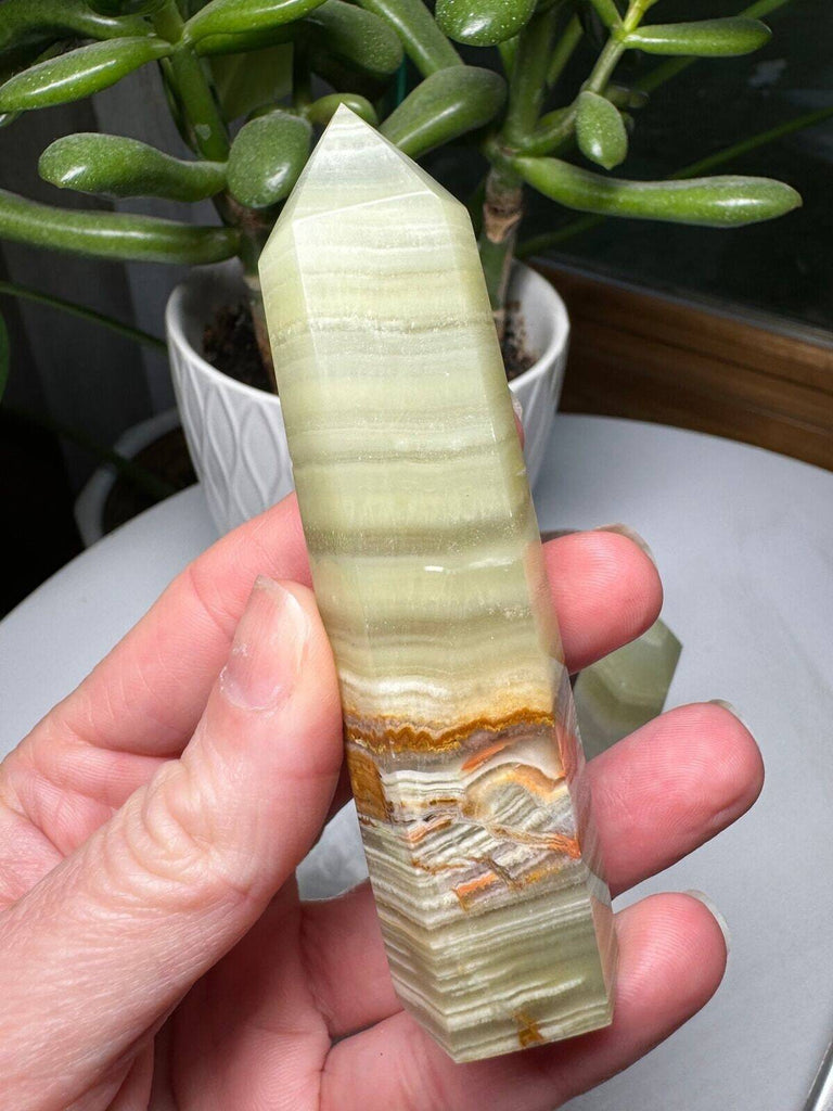 Green Onyx Tower 3.75"