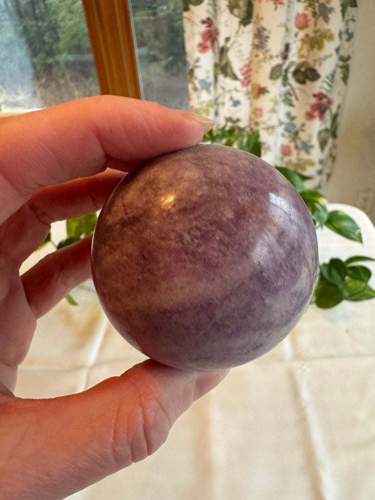 Purple Fluorite Crystal Sphere