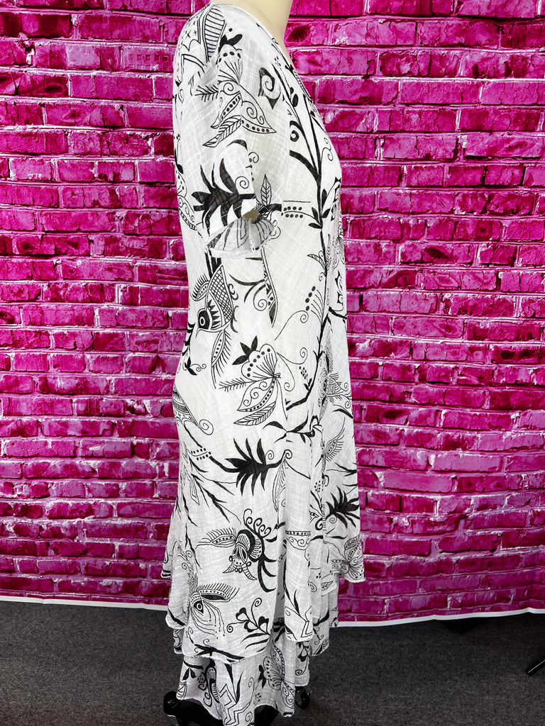 Fashion Highlight cotton Print dress size Medium