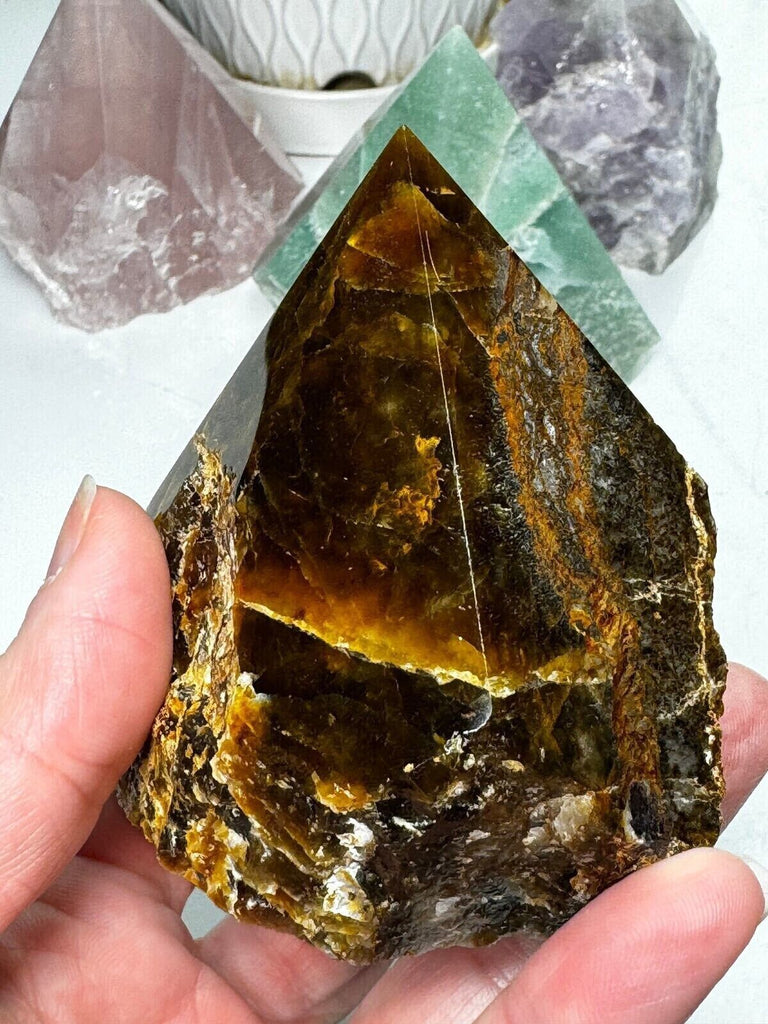 Tigers Eye Power Point Crystal