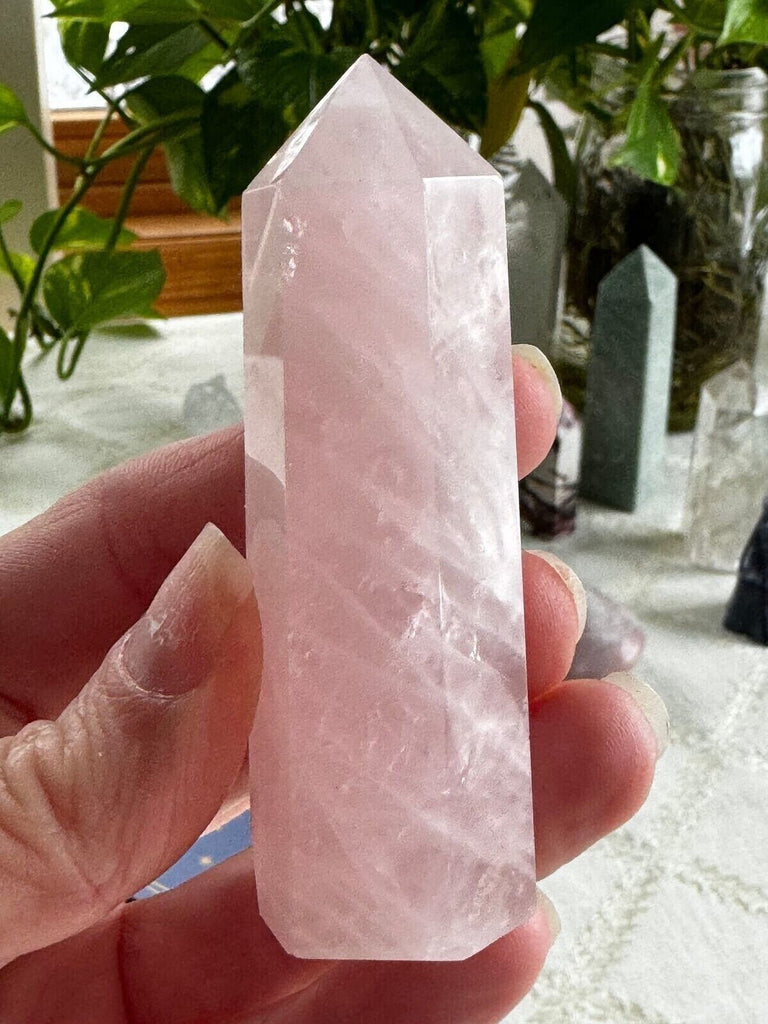 Rose Quartz Crystal tower