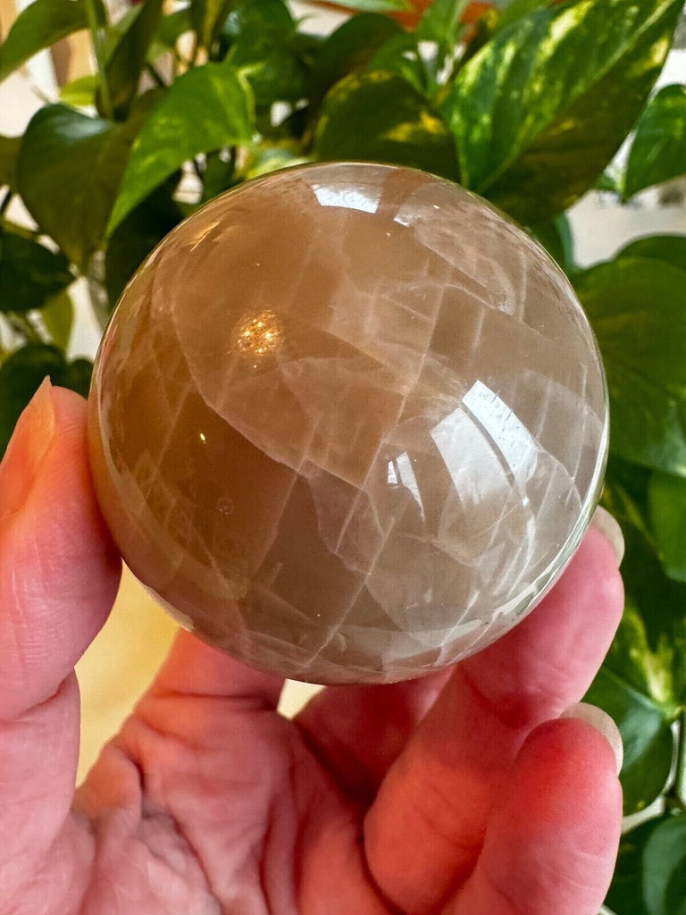 Peach Moonstone Crystal Sphere