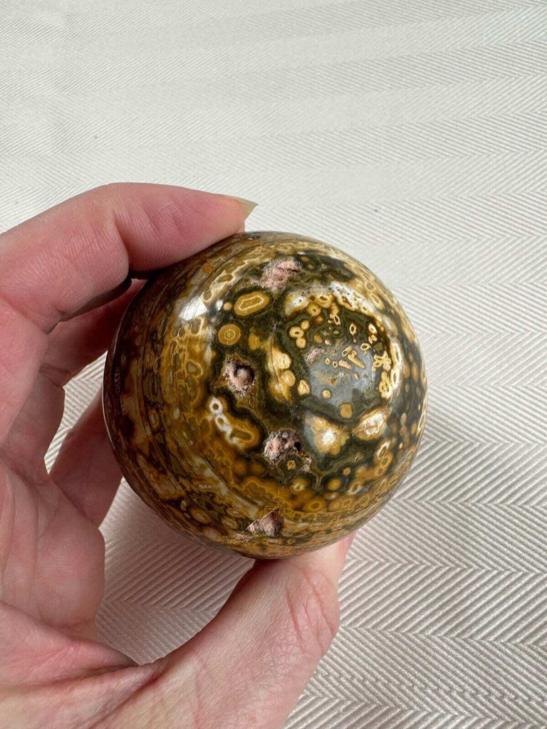 8th vein Ocean Jasper Crystal sphere