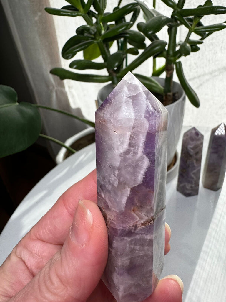 Chevron Amethyst Tower 3.5"