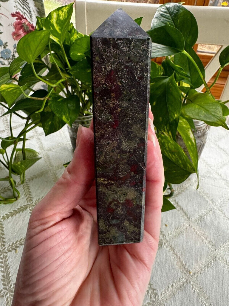 Bloodstone Jasper Crystal Tower