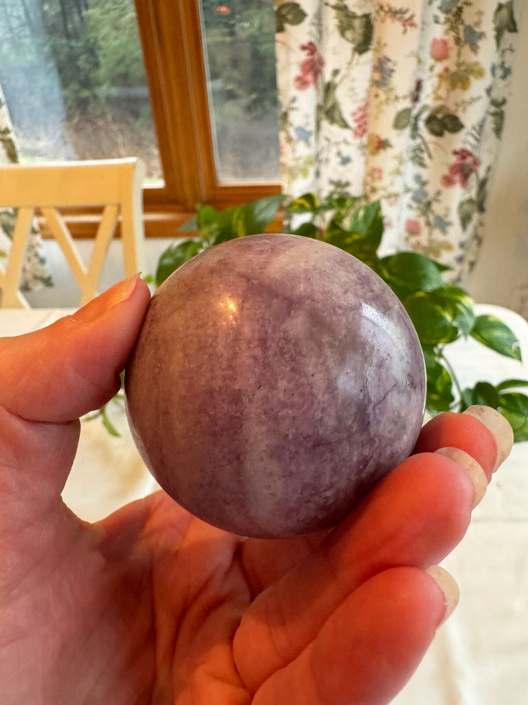 Purple Fluorite Crystal Sphere