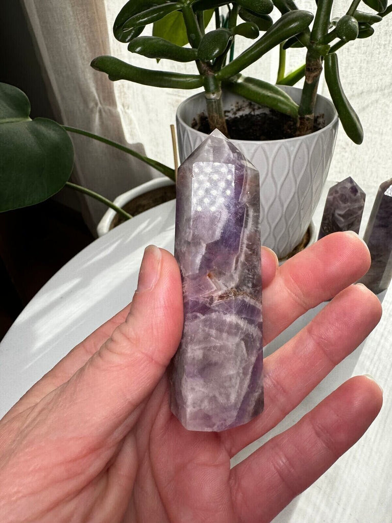 Chevron Amethyst Tower 3.5"