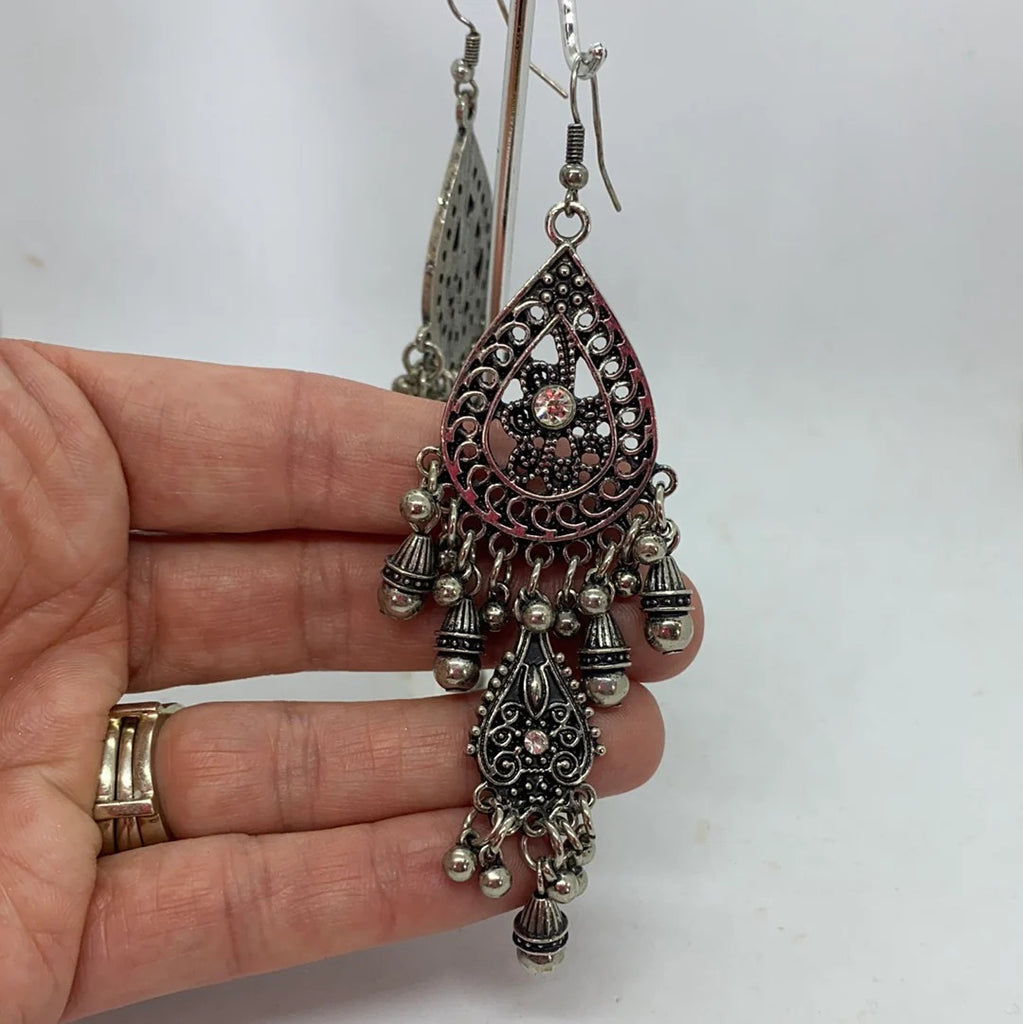 Boho chic chandelier earrings