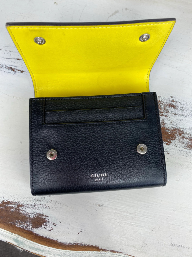 Celine Leather Compact Wallet