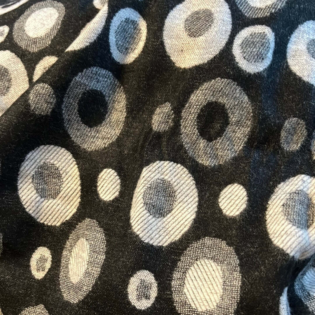 Oversized soft polka dot blanket scarf