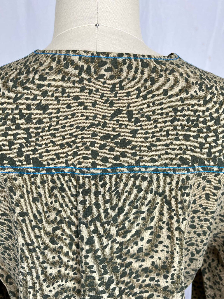 Rag & Bone Olive Shields print blouse sz XS