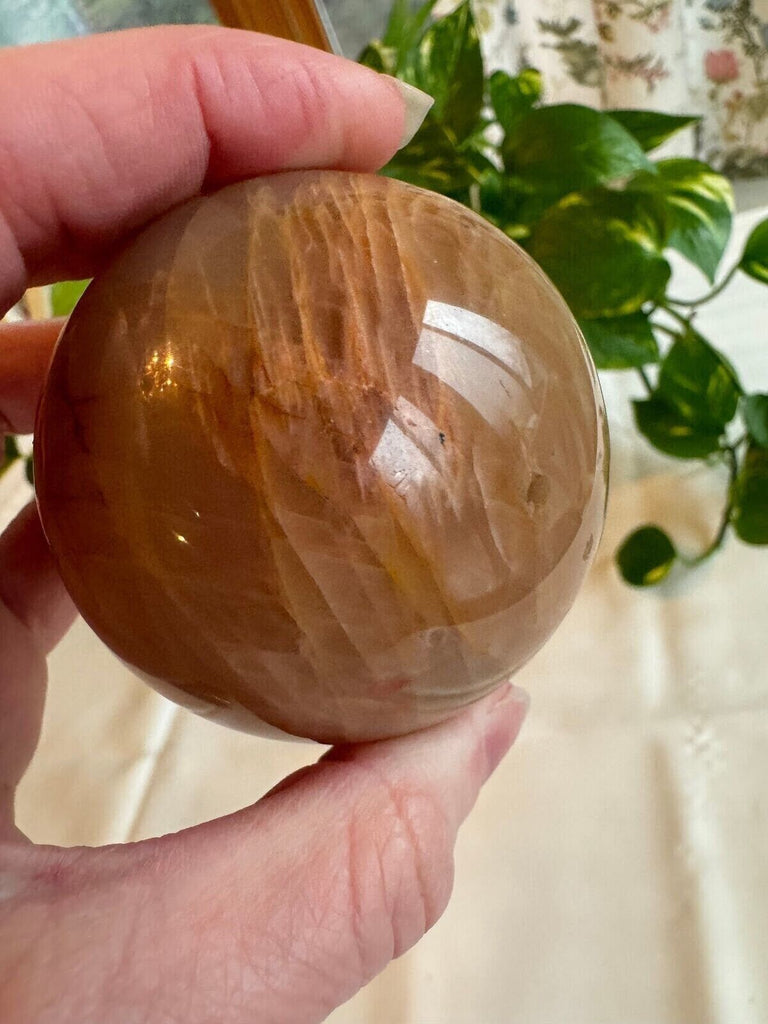 Peach Moonstone Crystal Sphere