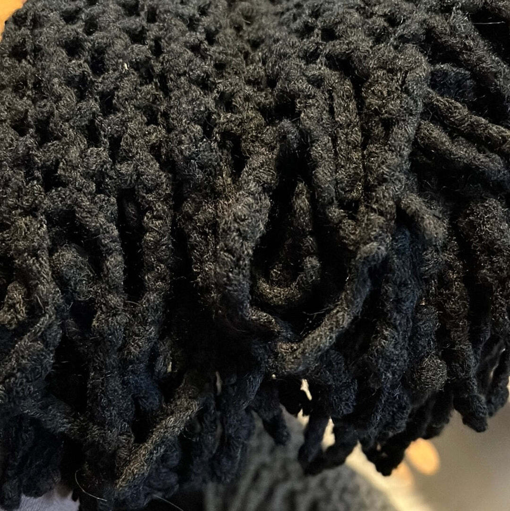 Black fringe unity scarf