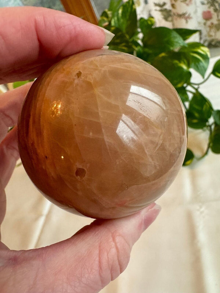 Peach Moonstone Crystal Sphere