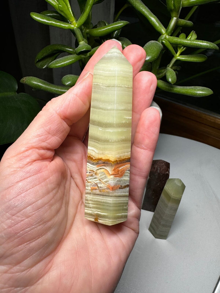 Green Onyx Tower 3.75"