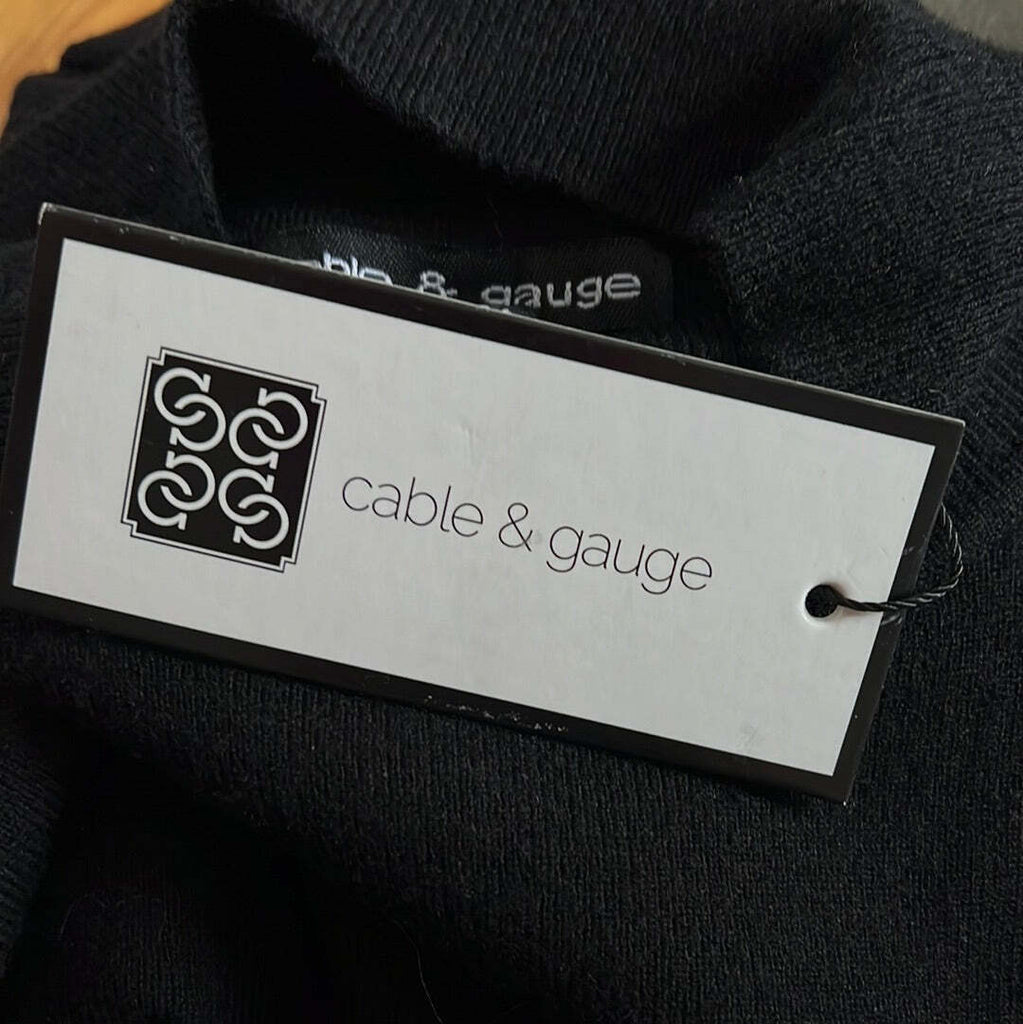 NWT Cable & Gauge mock neck sweater Dress sz Large
