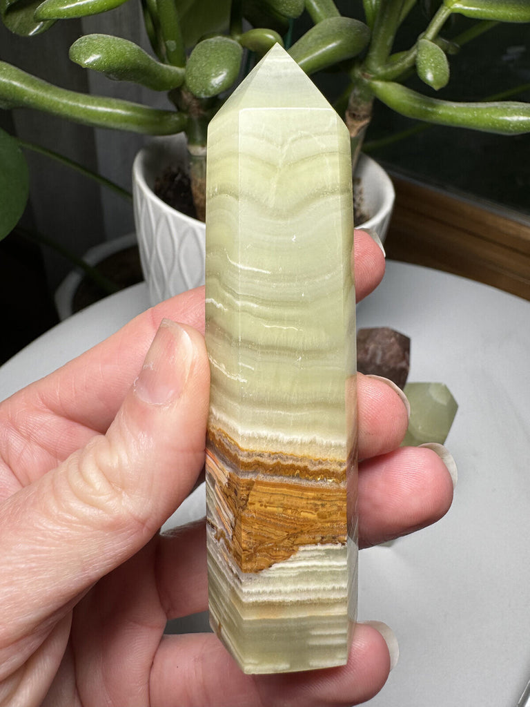 Green Onyx Tower 3.75"