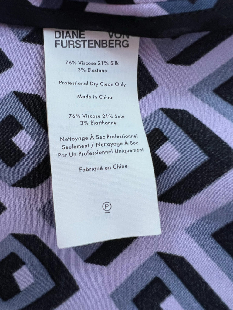 Diane Von Furstenberg silk pencil skirt sz 4