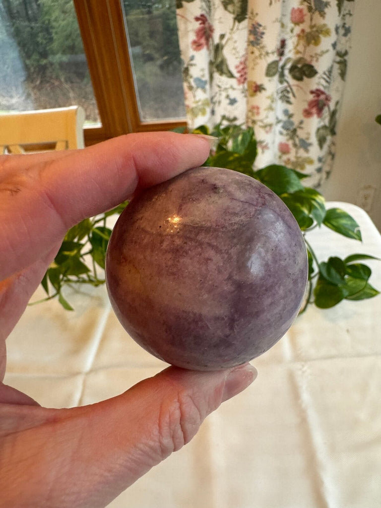 Purple Fluorite Crystal Sphere