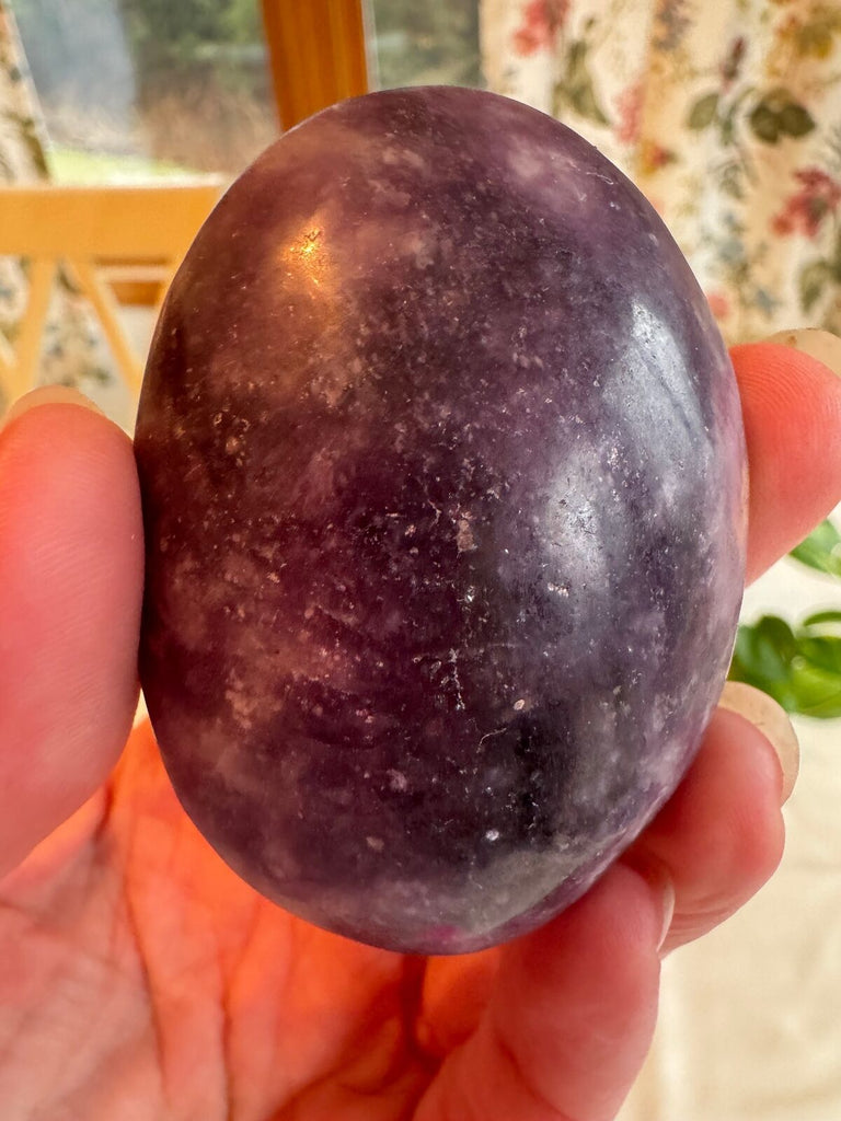 Lepidolite Palm Stone