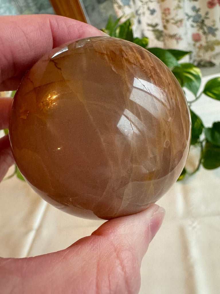 Peach Moonstone Crystal Sphere