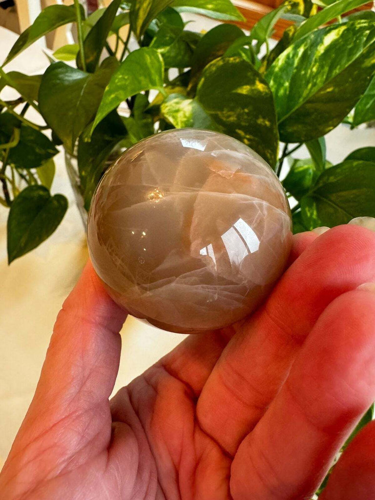 Peach Moonstone Crystal Sphere