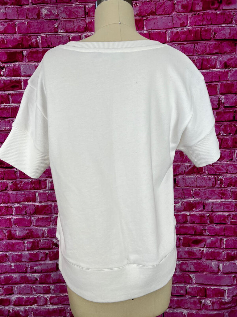 Vince short sleeve sweatshirt size extra small