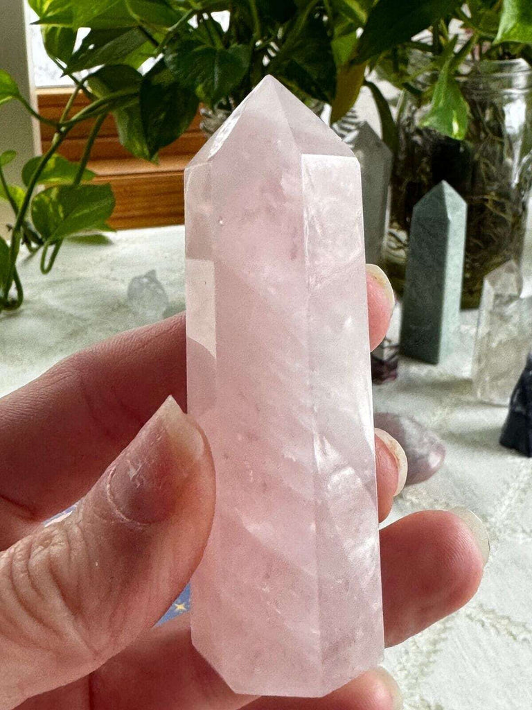 Rose Quartz Crystal tower