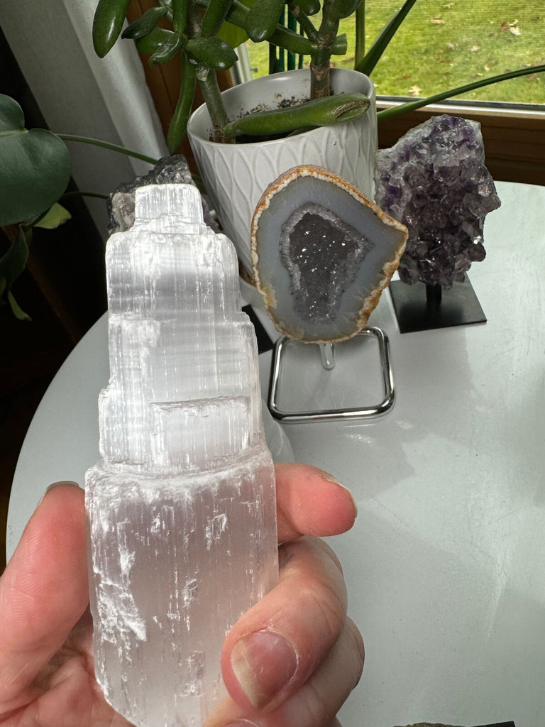 Selanite Gypsum Crystal Tower