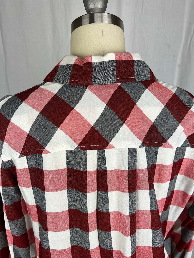 Rag & Bone Check plaid blouse sz XS