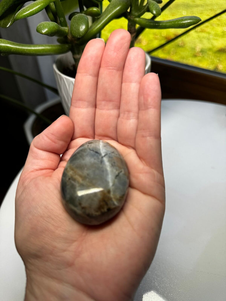 Labradorite Crystal Palm stone 2.5"