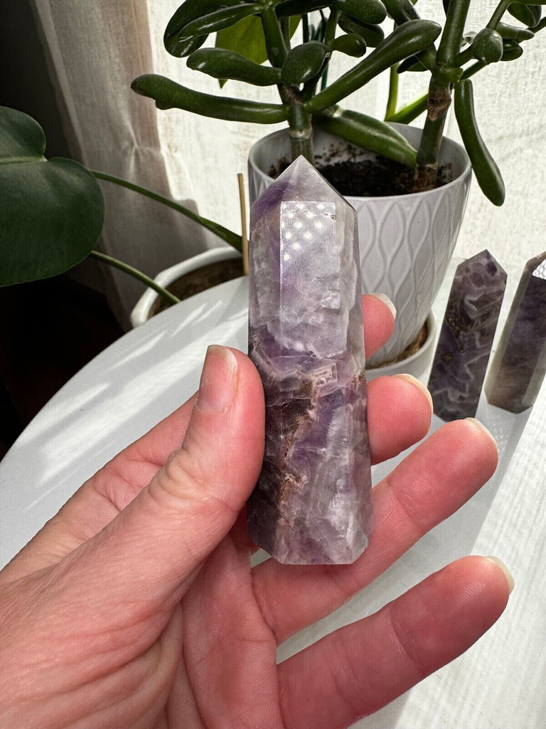 Chevron Amethyst Tower 3.5"